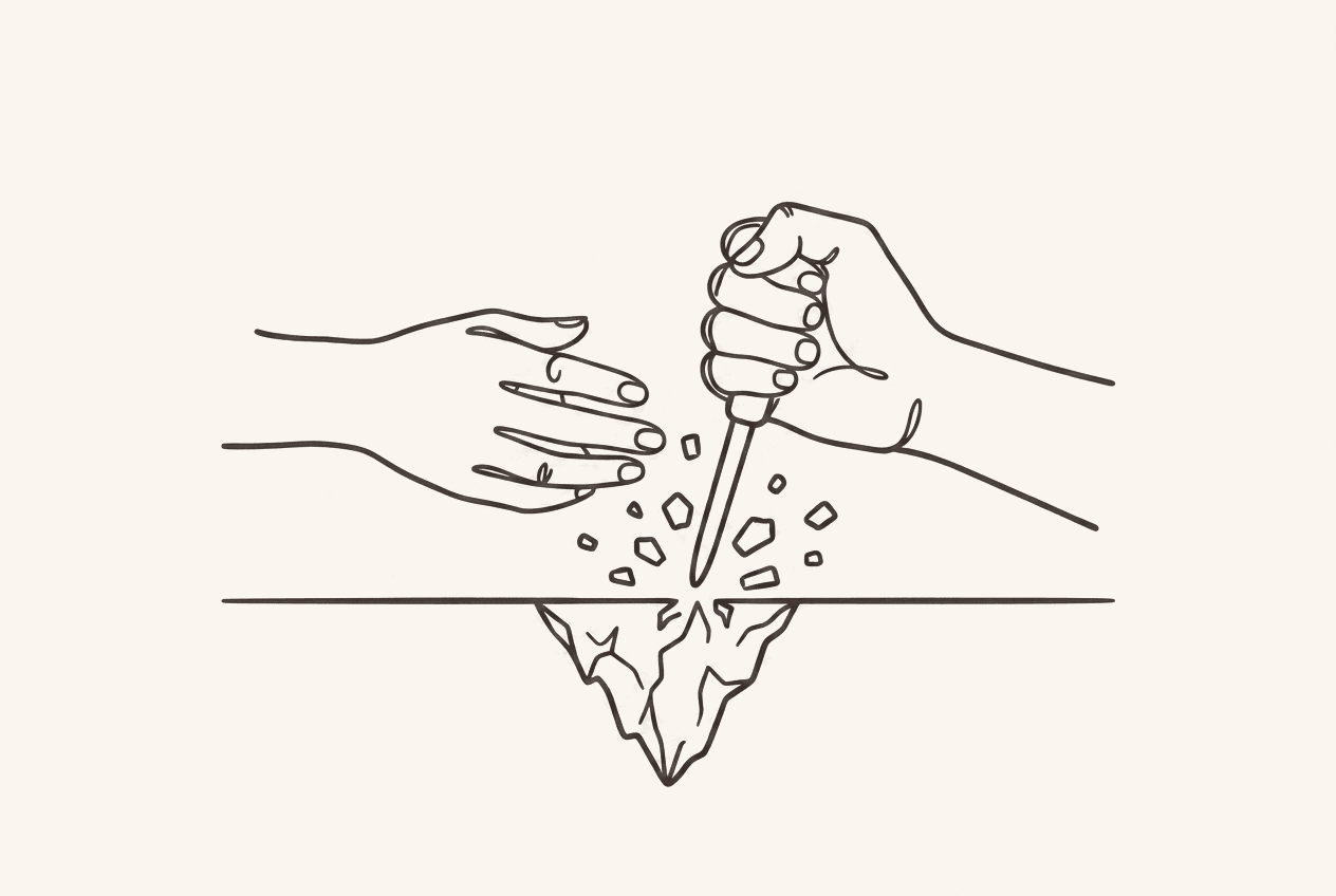 Abstract paper illustration for Stop trying to break the ice