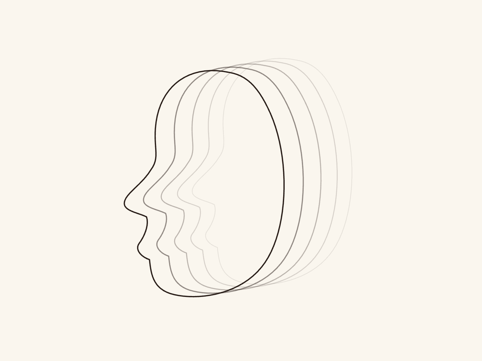 Abstract line illustration for The Quiet Cost of Losing Yourself